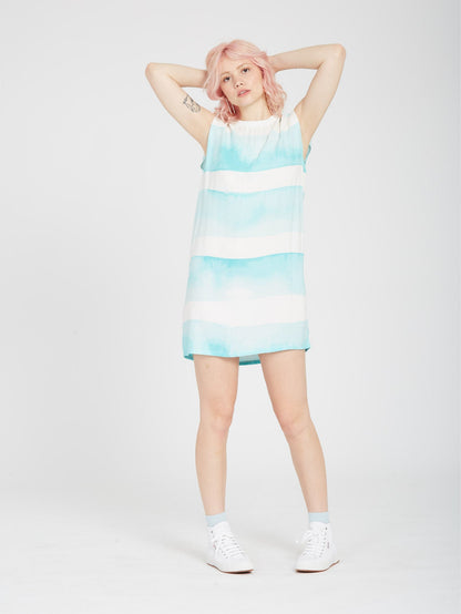 Robe Stay Stripes - PALE AQUA