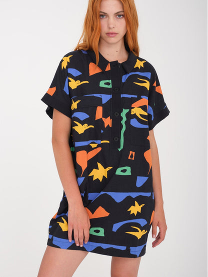 Arthur Longo Kleid - SCHWARZ