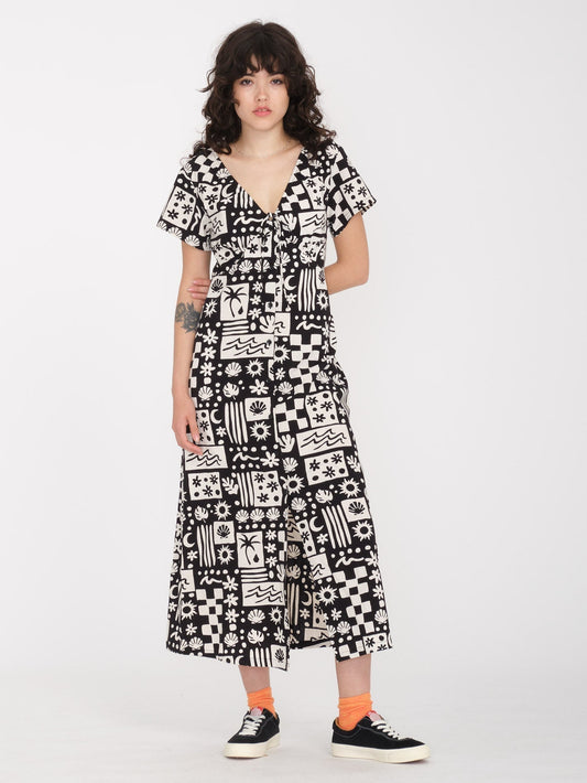 Langes Kleid von Sunny Wild – SCHWARZ