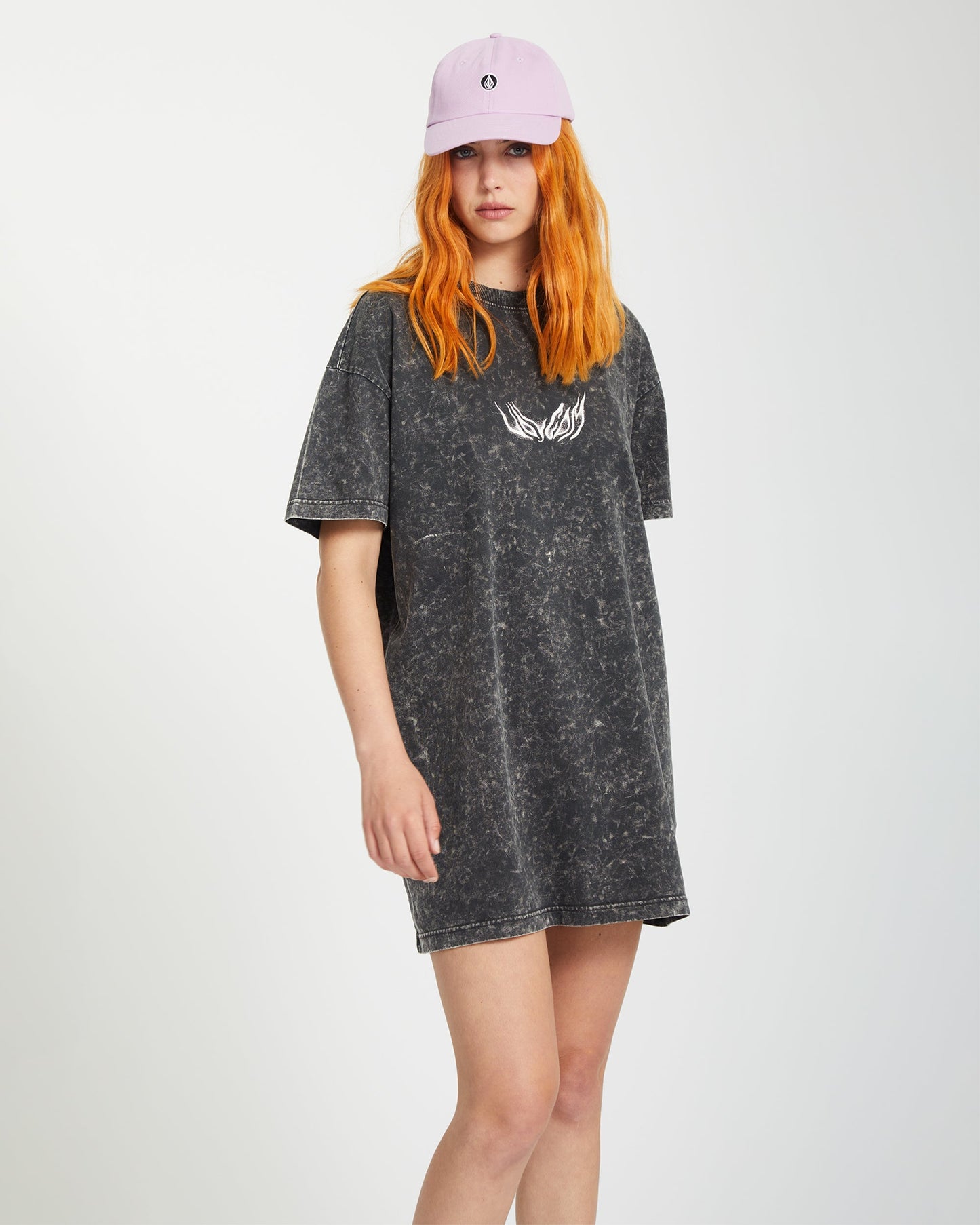 Alix T-Shirt-Kleid - VINTAGE SCHWARZ