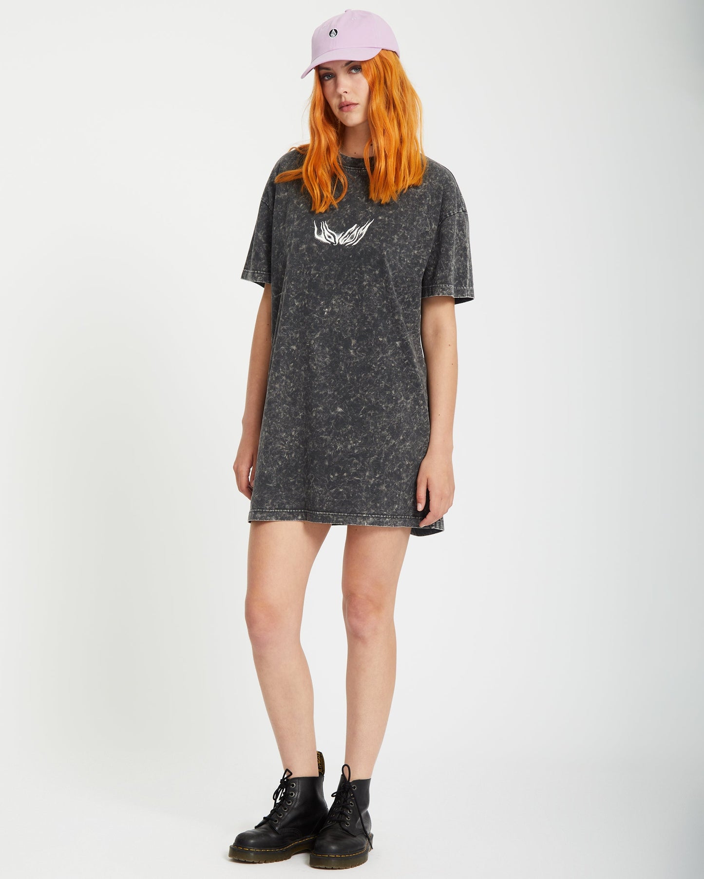 Alix T-Shirt-Kleid - VINTAGE SCHWARZ