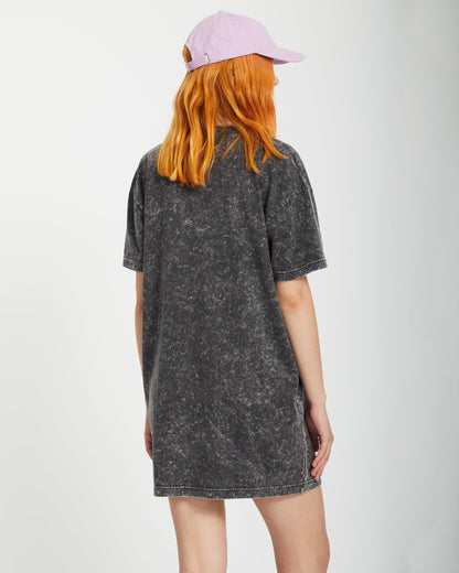 Alix T-Shirt-Kleid - VINTAGE SCHWARZ