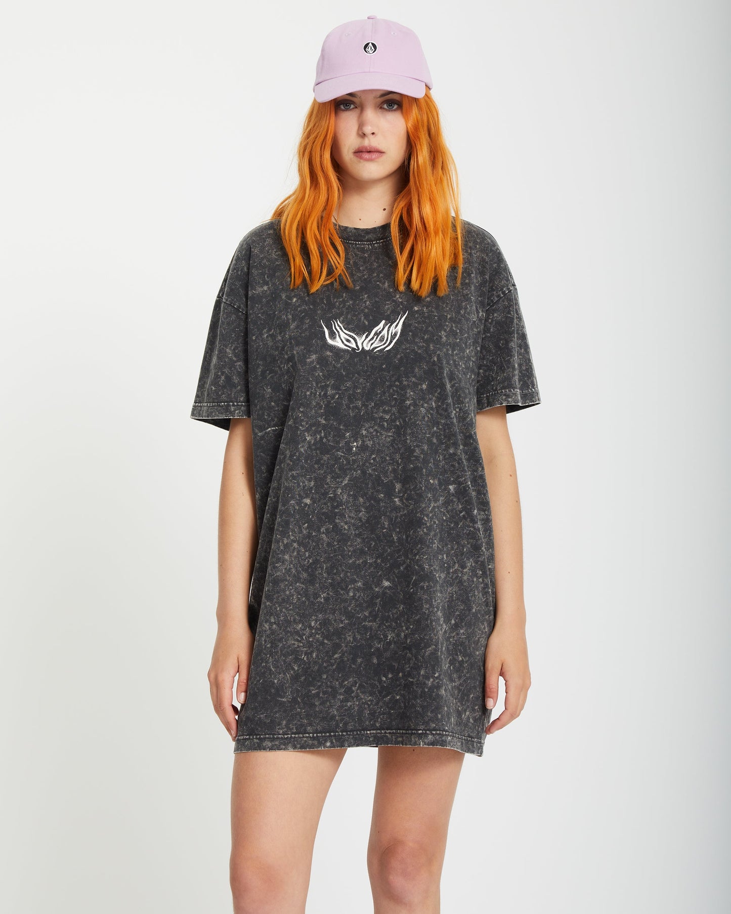 Alix T-Shirt-Kleid - VINTAGE SCHWARZ