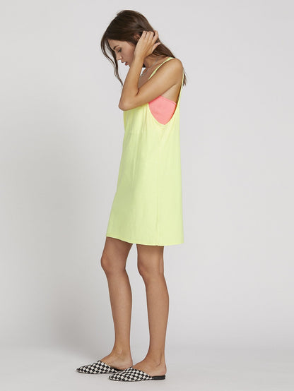 Neon And On Dress - Neon Yellow