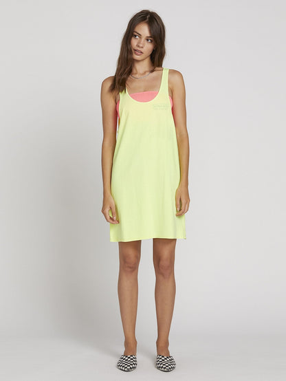 Neon And On Dress - Neon Yellow