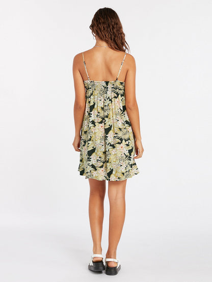 Frondly Fire Dress - BLACK COMBO