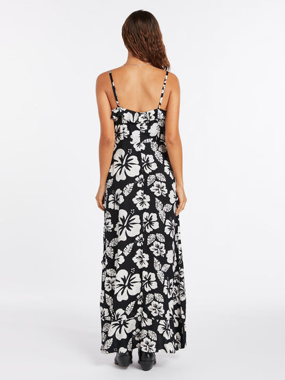 Coco Ho long dress - BLACK WHITE