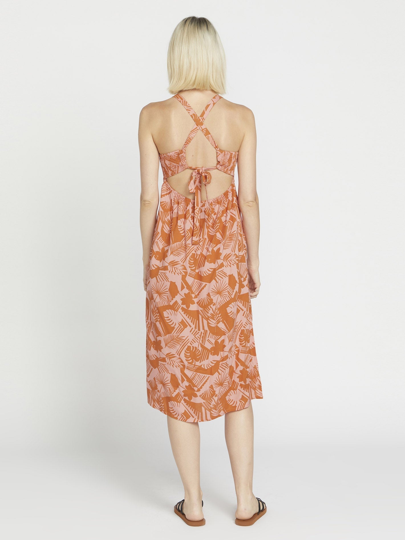 Off Tropic Dress - Burnt Sienna