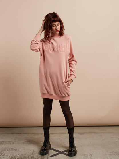 Burn City Sweater Dress - Mellow Rose