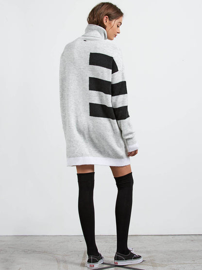 Cold Band Dress - Heather Grey