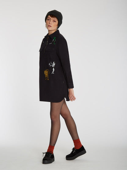 Bob Mollema Kleid - SCHWARZ
