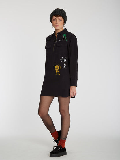 Bob Mollema Kleid - SCHWARZ
