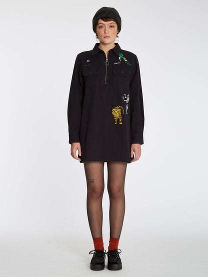 Bob Mollema Kleid - SCHWARZ