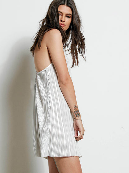 Just Pleat It Kleid - Gebürstetes Nickel
