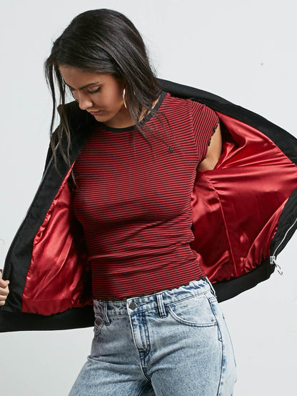 Outta My Lane Bomberjacke - Schwarz