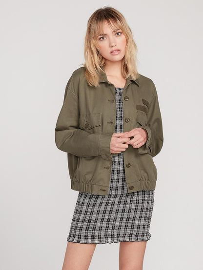 Army Whaler Jacket - ARMY GREEN COMBO