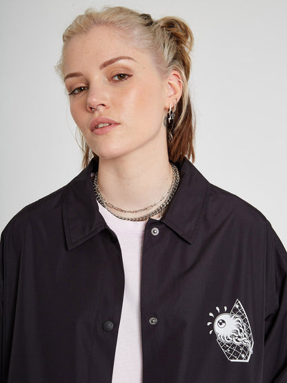 Vlong Coach-Jacke - Schwarz