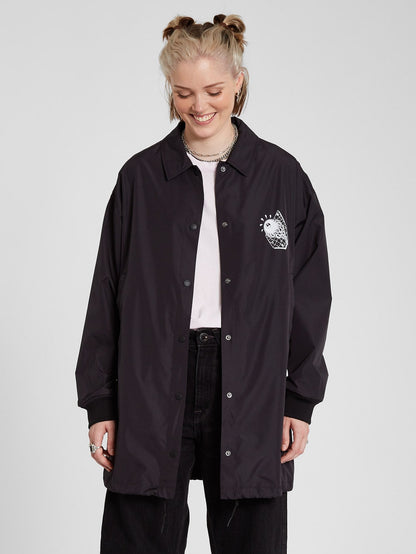 Vlong Coach-Jacke - Schwarz