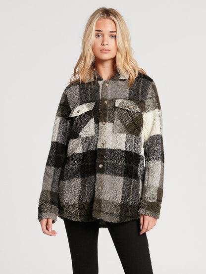 Surchemise en Sherpa Silent - ARMY GREEN COMBO
