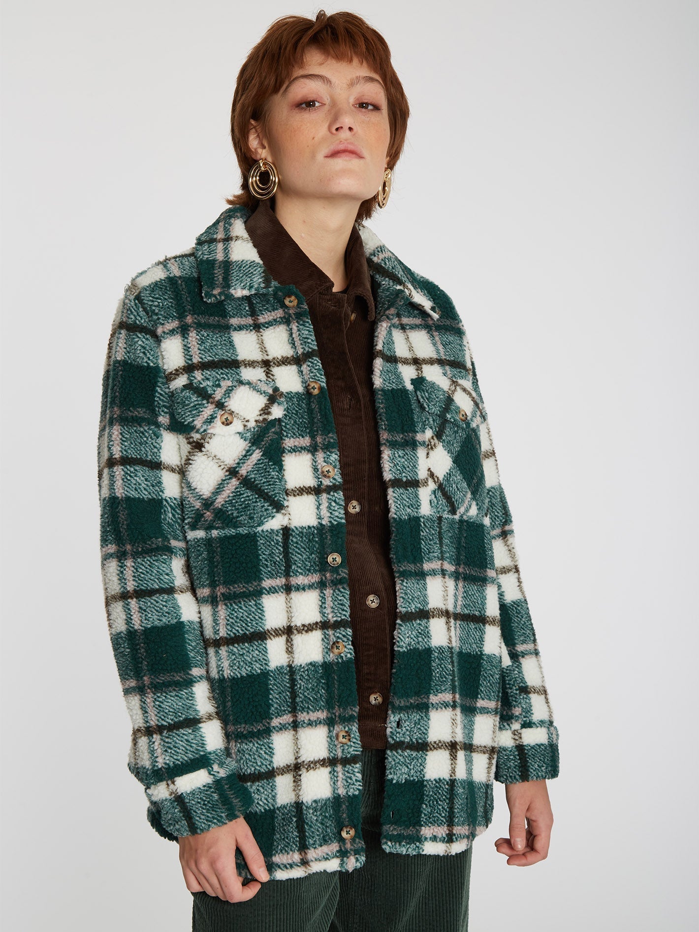 Silent Sherpa Jacke - DUNKLE KIEFER