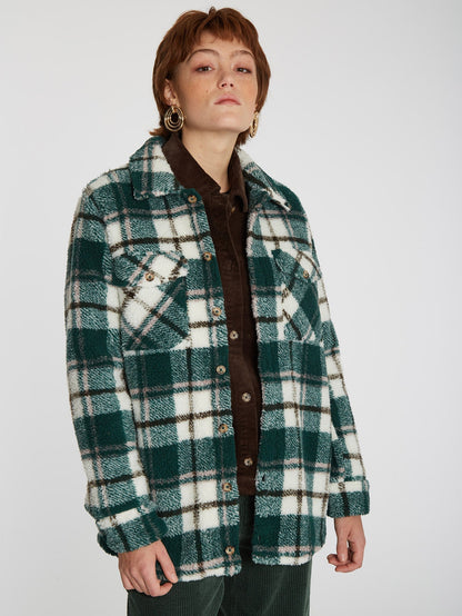 Silent Sherpa Jacke - DUNKLE KIEFER