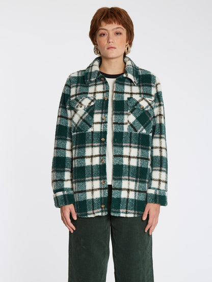 Silent Sherpa Jacke - DUNKLE KIEFER