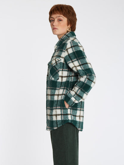 Silent Sherpa Jacke - DUNKLE KIEFER