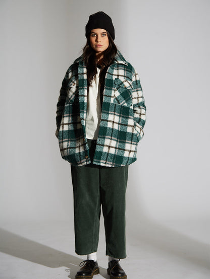 Silent Sherpa Jacke - DUNKLE KIEFER