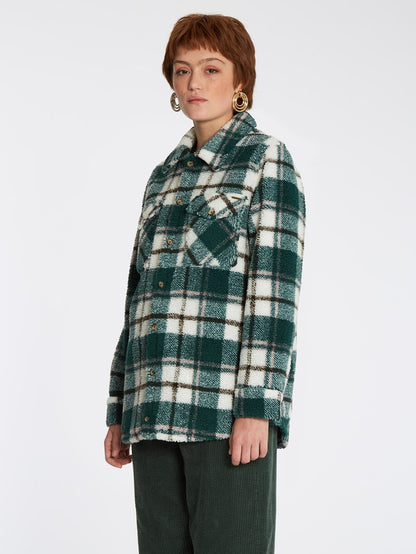 Silent Sherpa Jacke - DUNKLE KIEFER