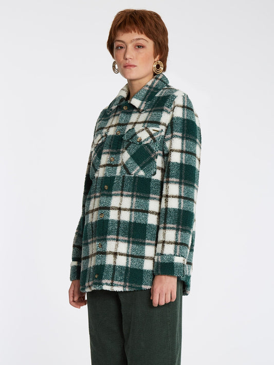 Veste en sherpa Silent - DARK PINE