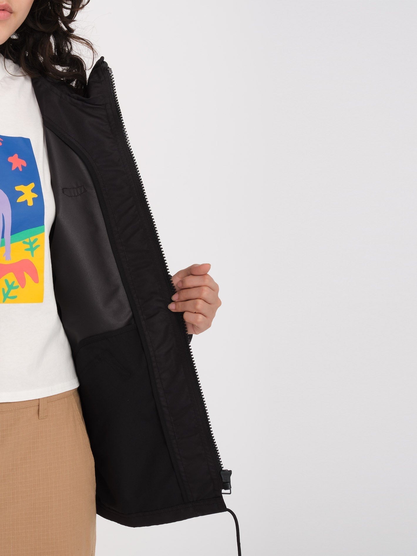 Play'N Stoned Parka - SCHWARZ