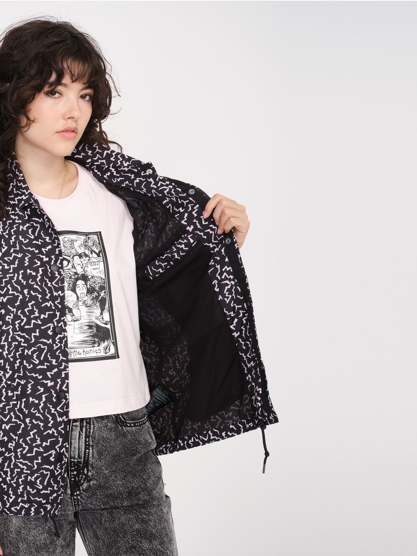 Veste Surfpunk Coach - BLACK