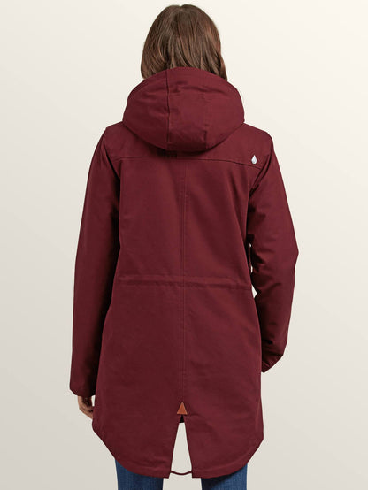 Walk On By Jacket - Burgundy