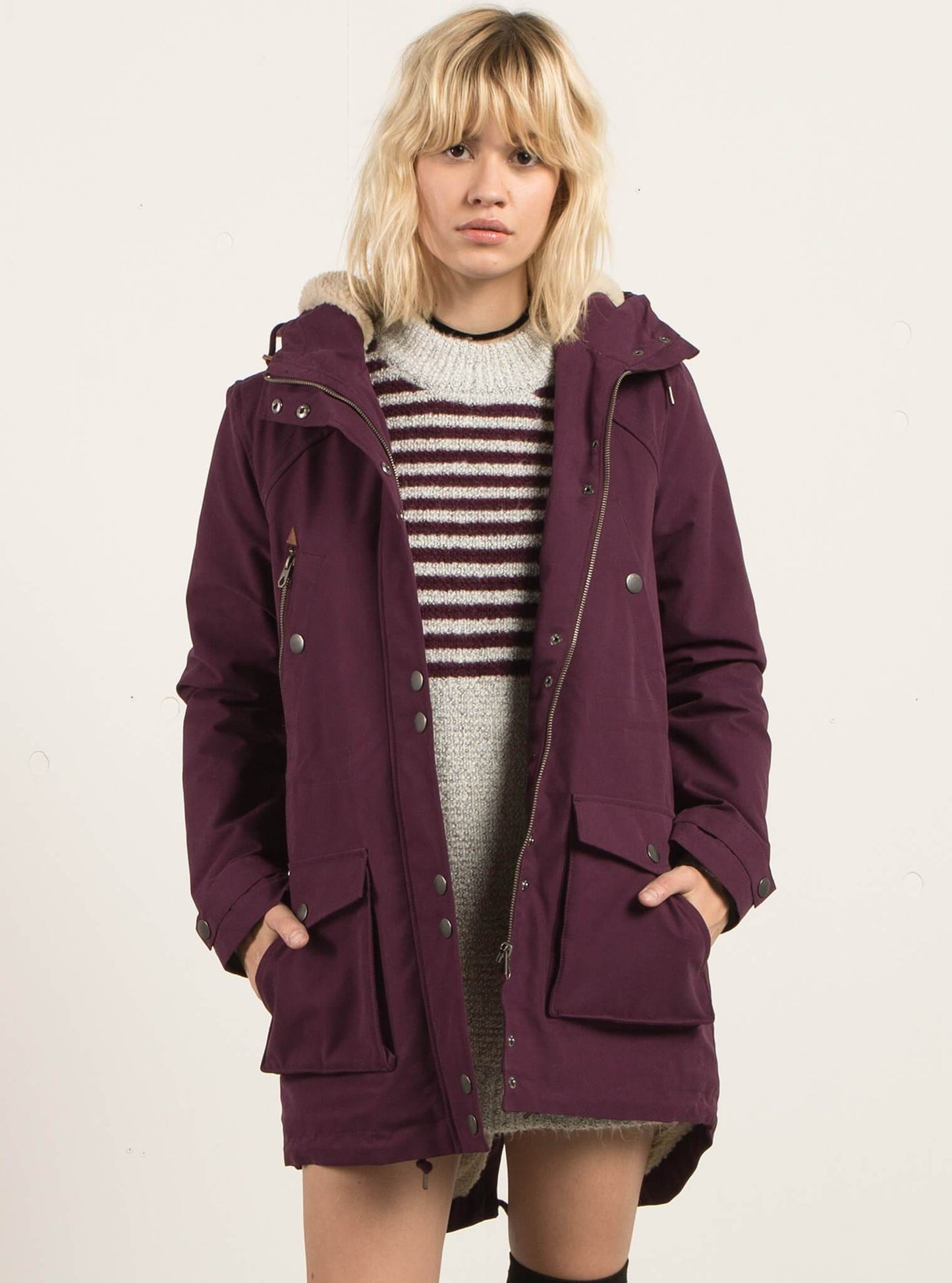 Veste Walk On By  - Plum