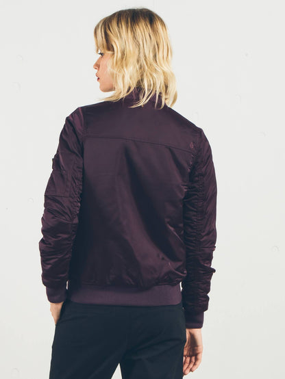Veste bomber Let's Go - Plum