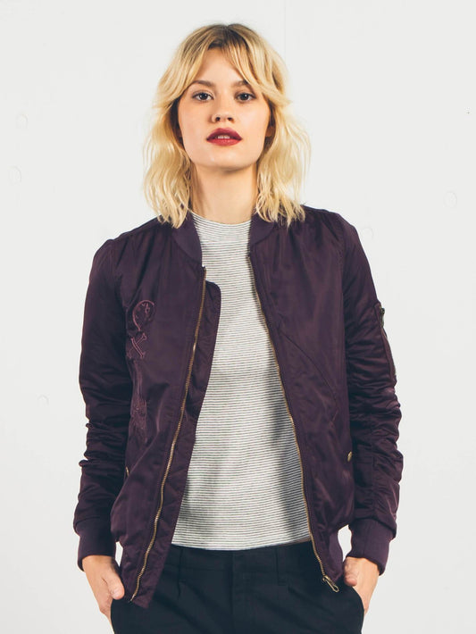 Veste bomber Let's Go - Plum