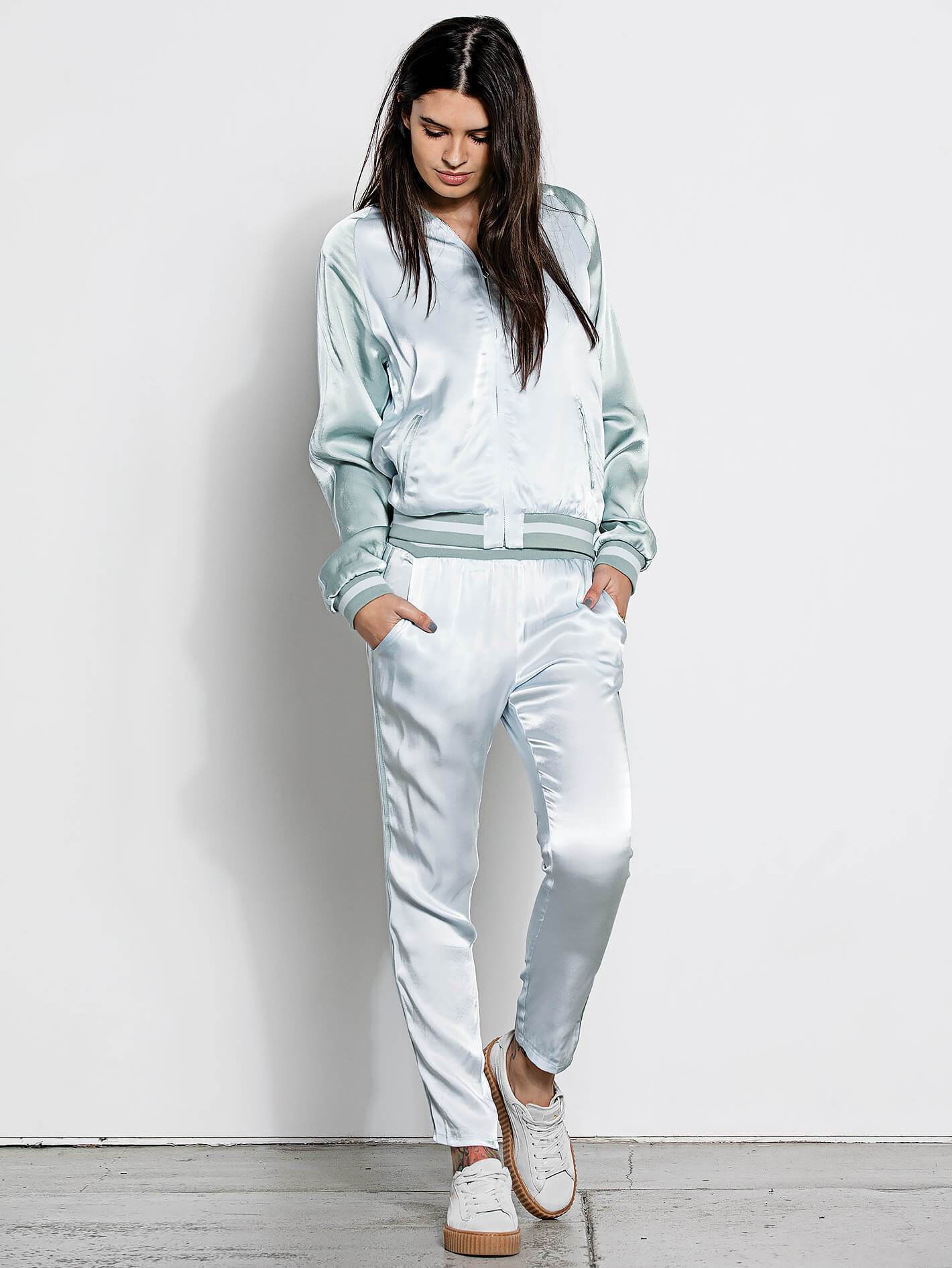Georgia May Jagger Track Jacket - Cool Blue