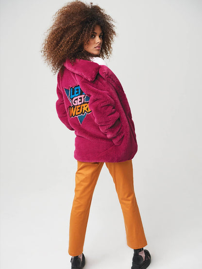 Gmj Ravey Kunstpelzjacke – Acai