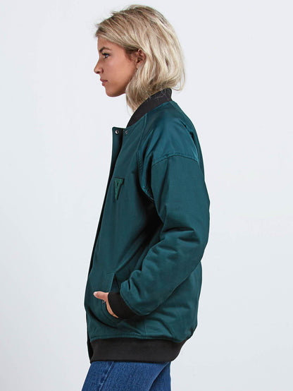 Veste Not Half Bomber - Evergreen