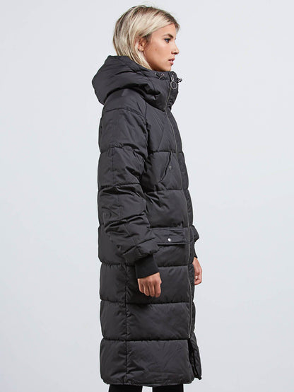 Chillax In Puffa Jacke – Schwarz