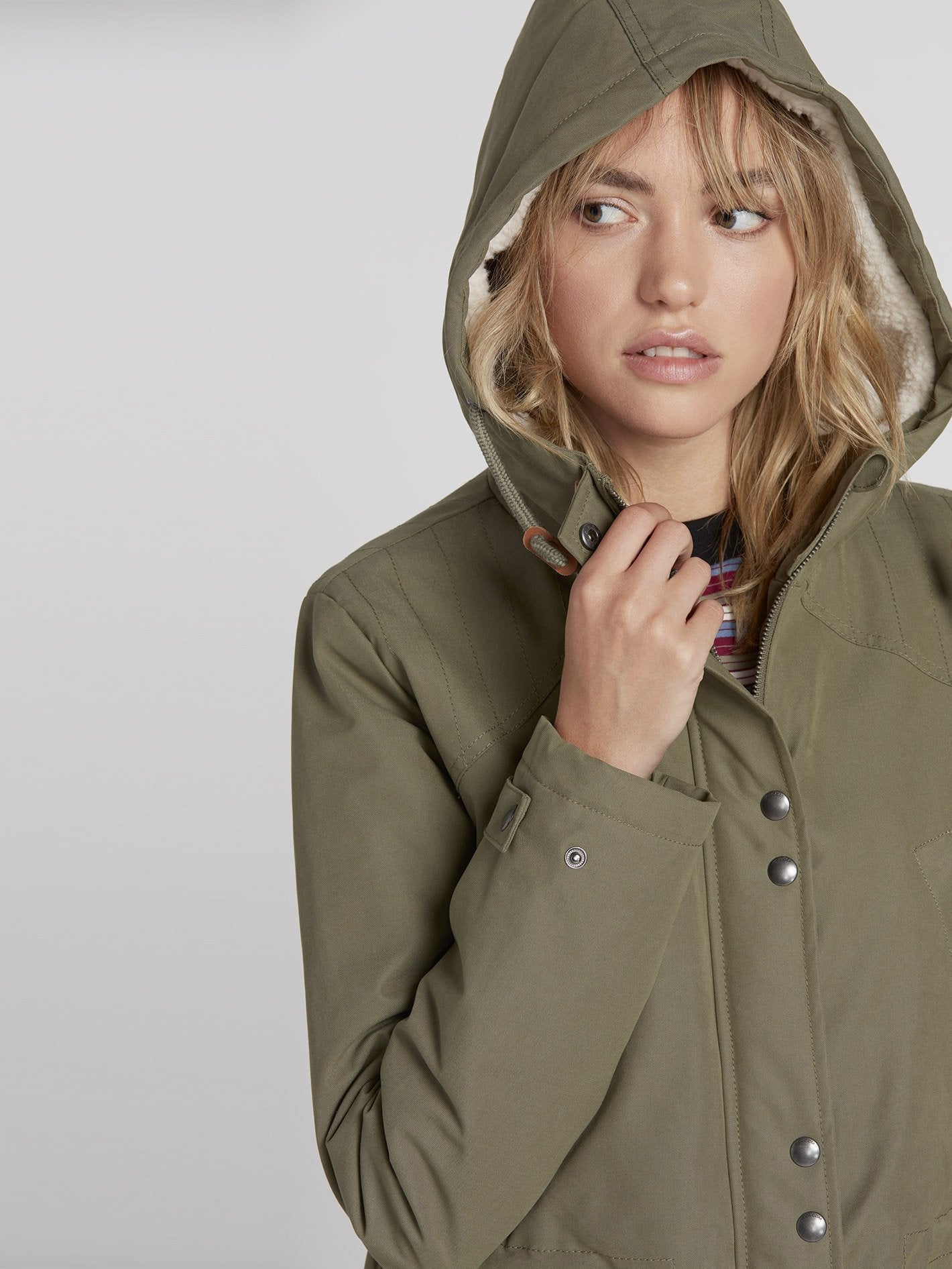 Walk On By 5K Parka – Armeegrün-Kombination