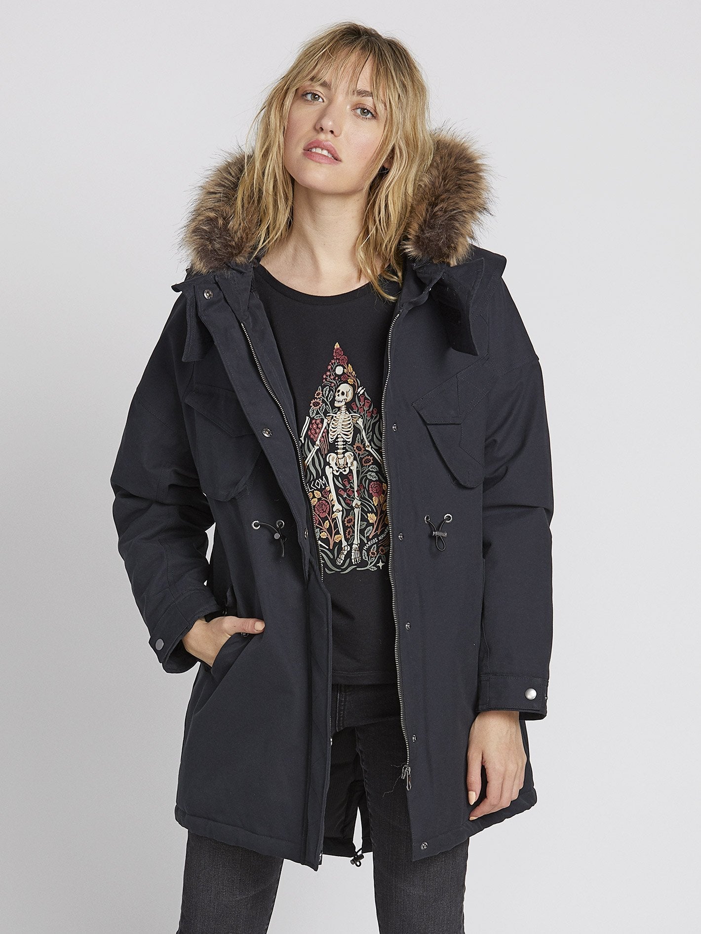 Rainy Shiny 5K Parka - Black