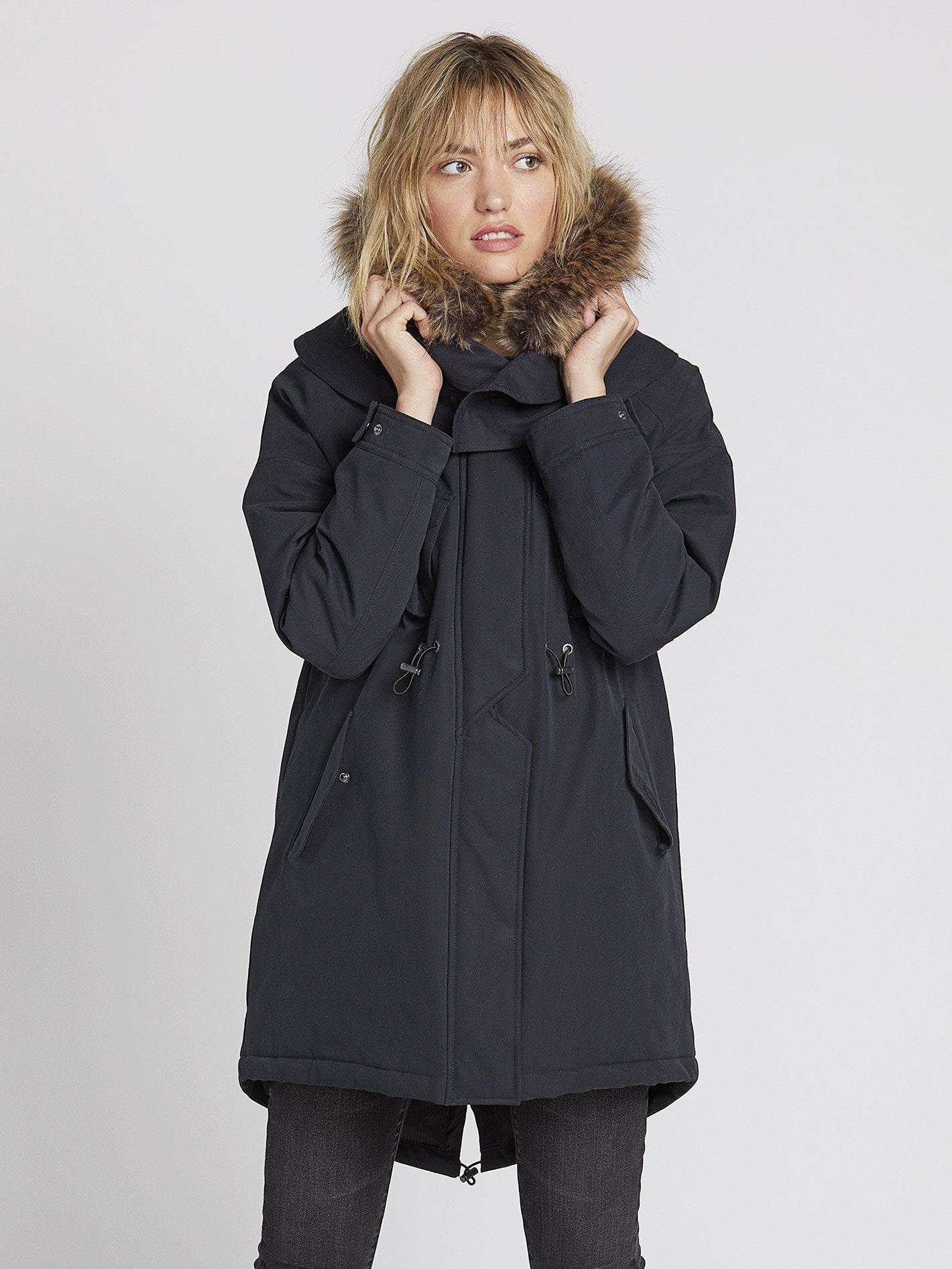 Rainy Shiny 5K Parka - Black