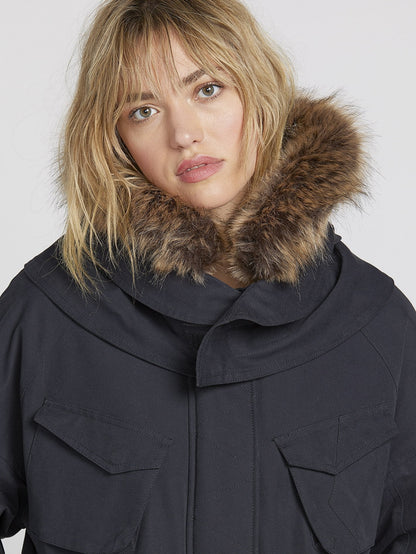 Rainy Shiny 5K Parka - Black