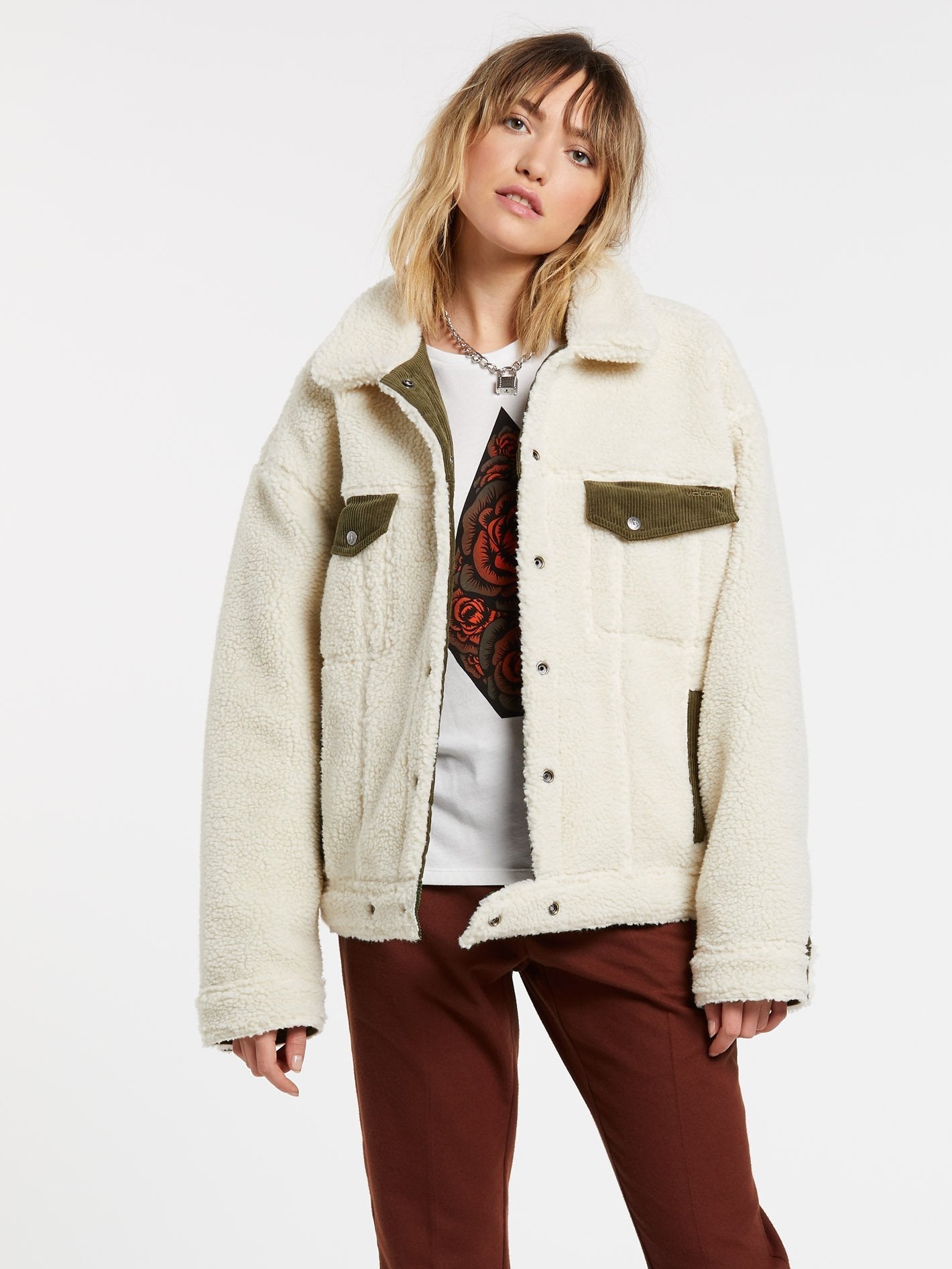 Veste Réversible Woodstone - OLIVE