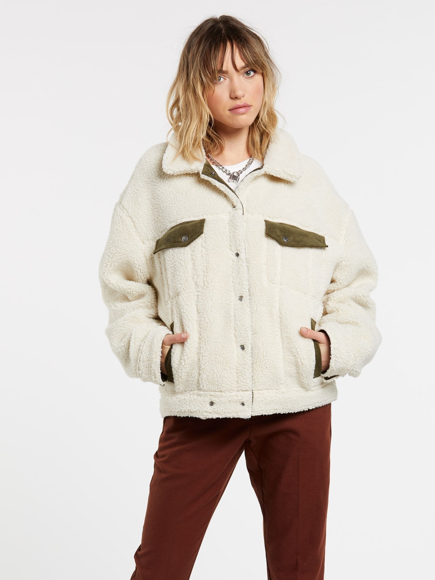 Veste Réversible Woodstone - OLIVE