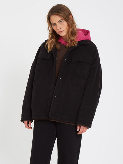 Ottamam Overshirt Jacket - BLACK