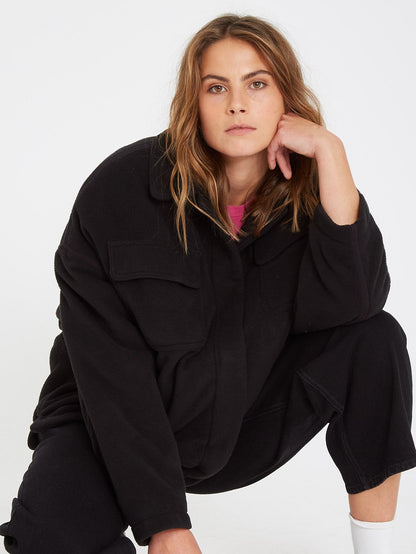 Ottamam Overshirt Jacket - BLACK