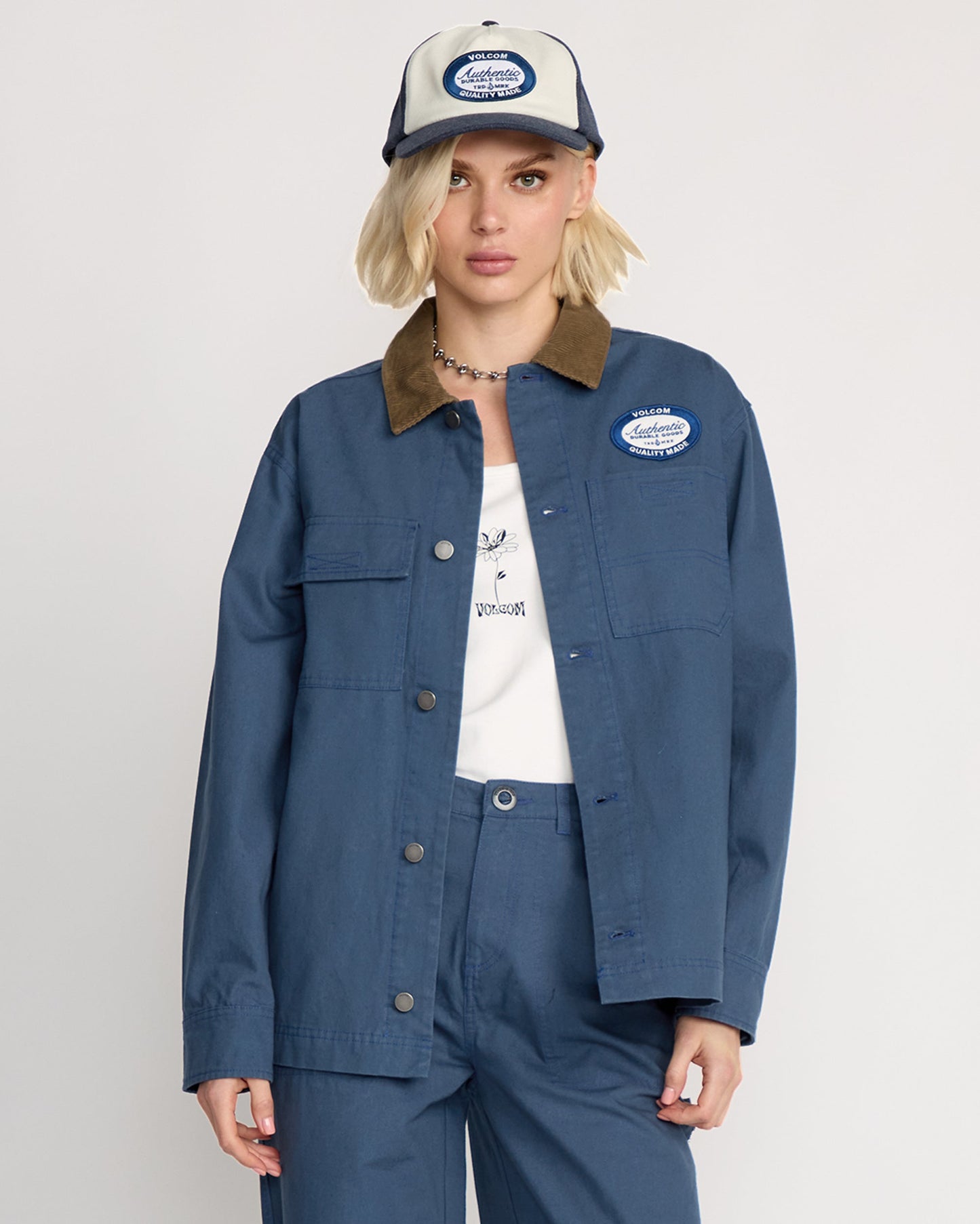 Vollschnitt-Arbeitsjacke - Harbor Blue