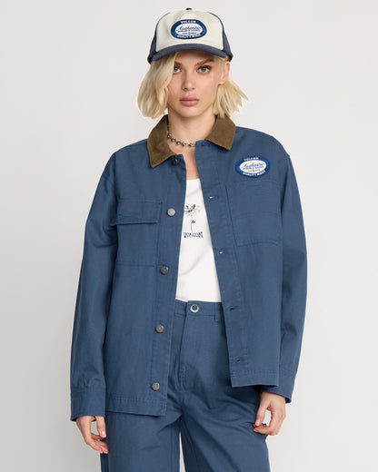 Vollschnitt-Arbeitsjacke - Harbor Blue